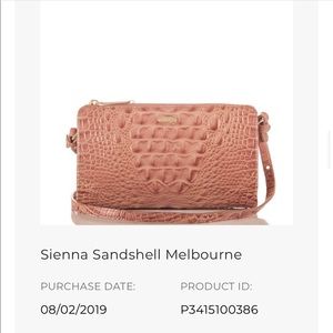 Brahmin Sienna Sandshell Melbourne Crossbody Purse